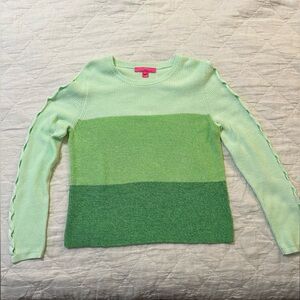 EUC Lilly Pulitzer Cortina Ombre Sweater in Agave Green Marled Ombre Large